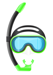 Snorkel, diving mask PNG-71044